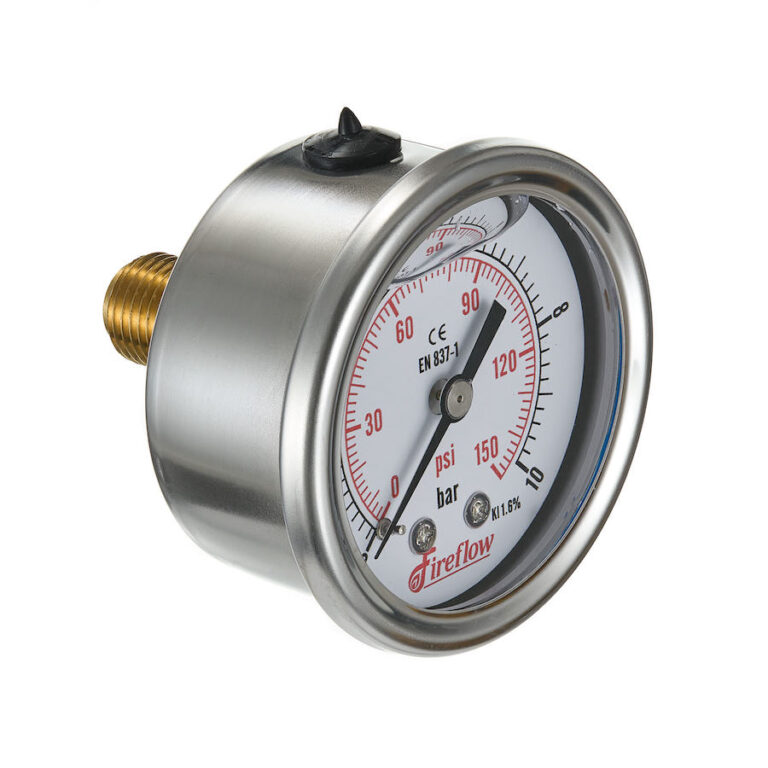 Quality 1/4 NPT Air Pressure Gauge 0-160 PSI Back / Rear Mnt Mount 2 Face