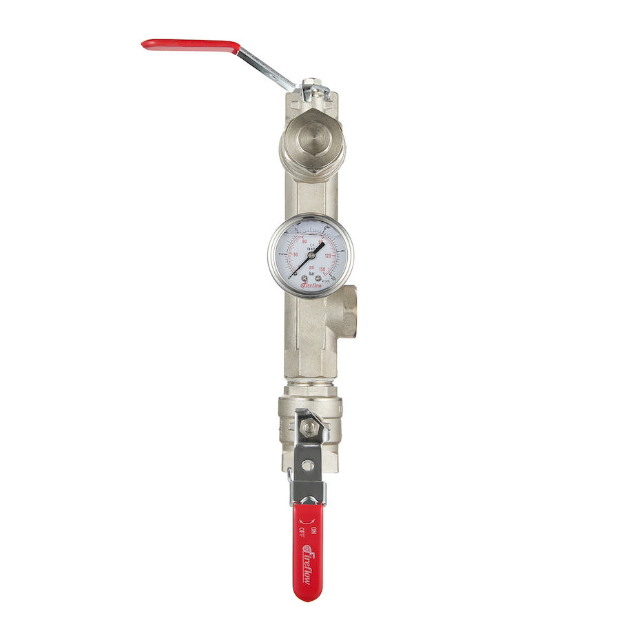 Fireflow Fire Sprinkler Riser Manifold & Gauge