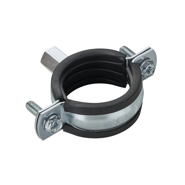 Clips Rubber Rib (47mm – 51mm / 1 1/2”) Rubber Lined Pipe Clip - The Flow Company